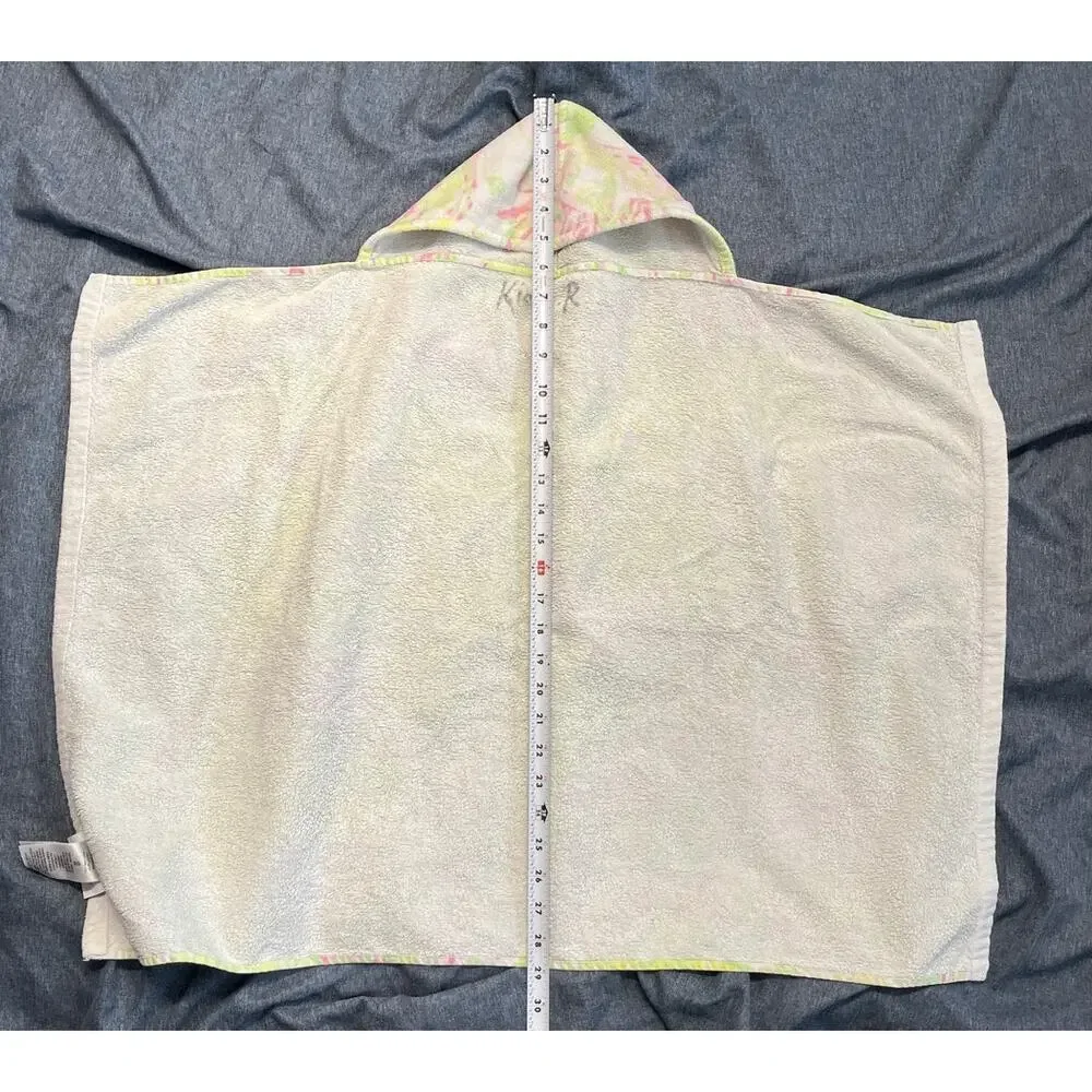 Lilly Pulitzer & Pottery Barn Kids 100% Cotton Beach Hooded Towel Green/Pink